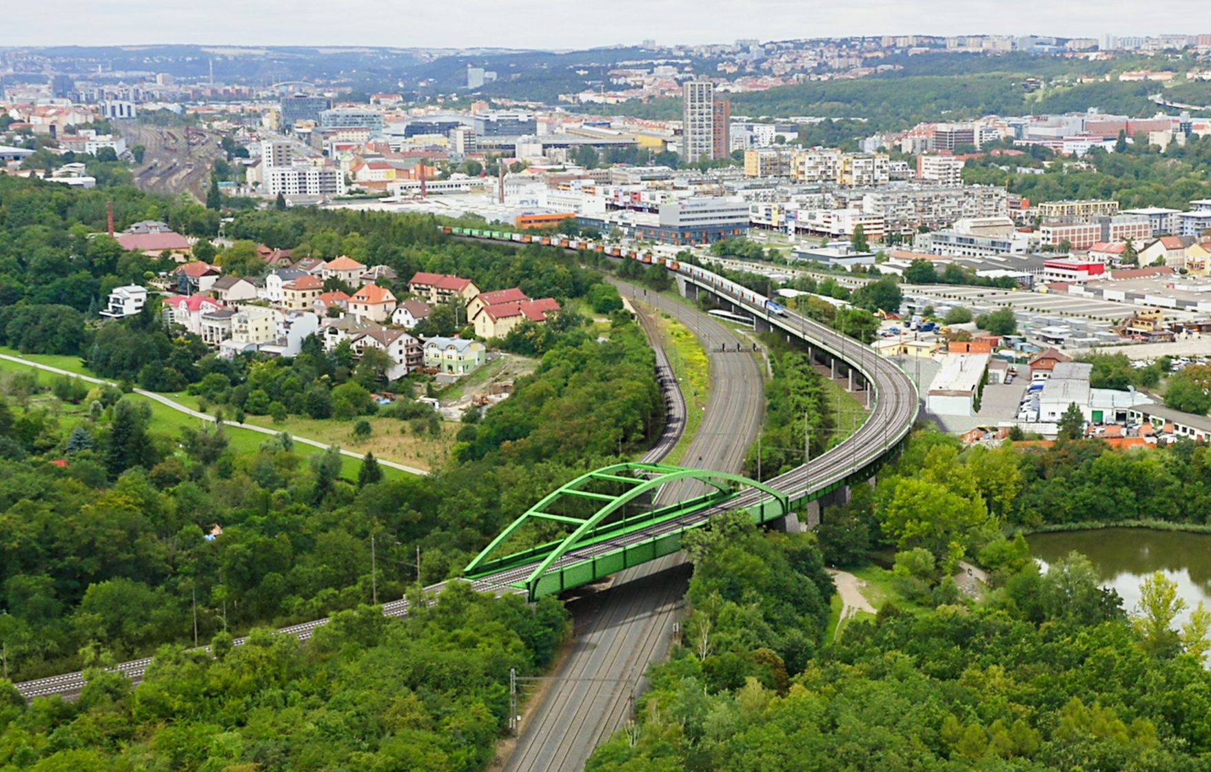 Libeňský přesmyk, vizualizace. Pramen: SŽ