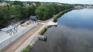 Čerpací stanice pro lodě v Roudnici nad Labem. Pramen: ŘVC