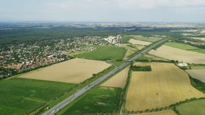 Vizualizace čtyřproudé přeložky silnice I/12 - obchvat Úval a Běchovic. Zdroj: ŘSD