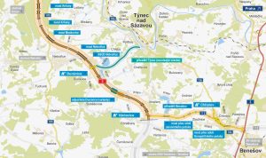 Středočeská D3 Hostěradice - Václavice s přivaděči. Pramen: ŘSD
