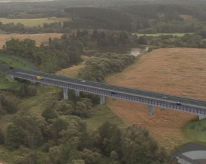 Úsek D6 Žalmanov - Knínice, vizualizace. Pramen: ŘSD