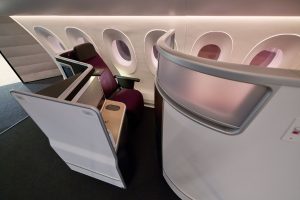 Podoba byznys třídy v A350-900 pro Swiss. Foto: Swiss