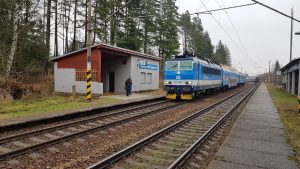 Zastávka Hamry nad Sázavou. Foto: Mapy.com