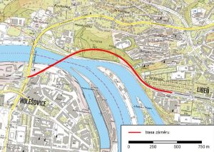 Mapa plánované rekonstrukce trati z Holešovic k odbočce Rokytka. Foto: Správa železnic