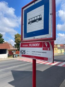 Zastávka PID Pchery, Humny. Autor: Zdopravy.cz/Ondřej Kubala
