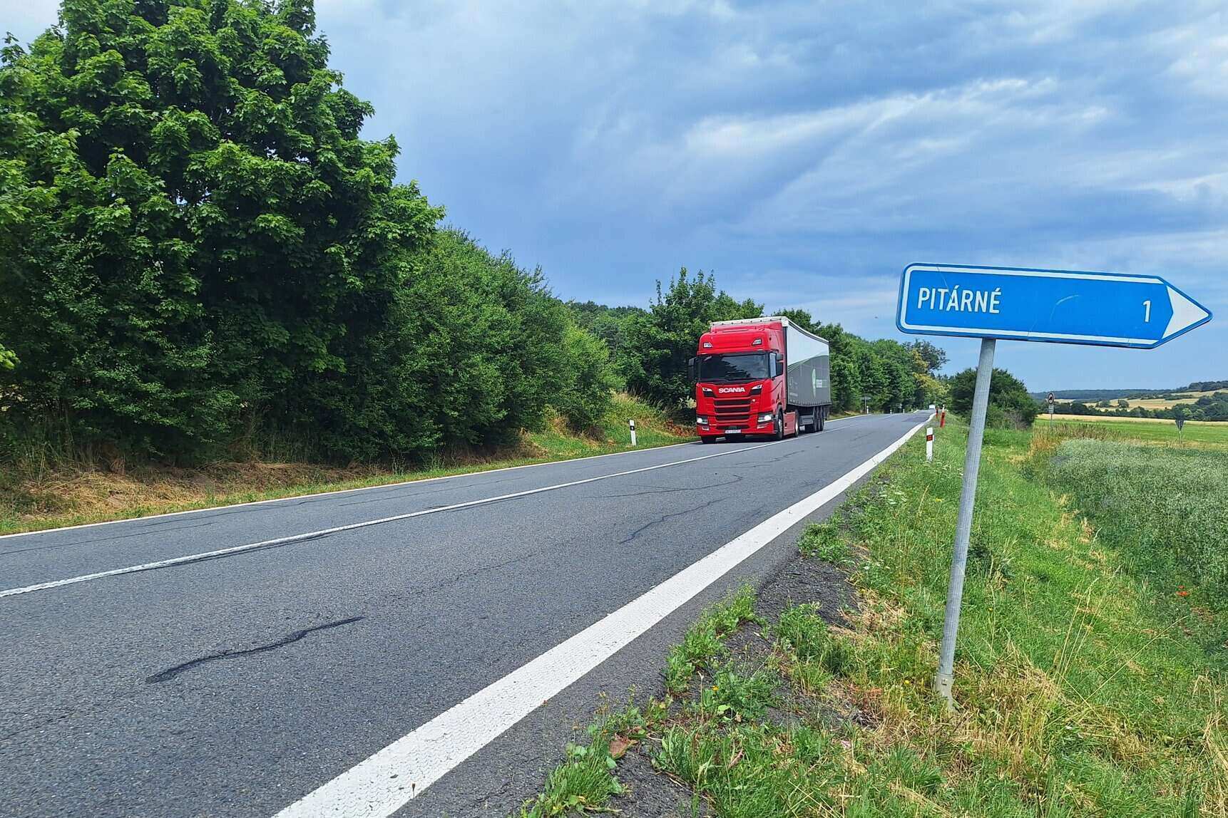 Silnice I/57 Pitárné–Damašek. Foto: ŘSD
