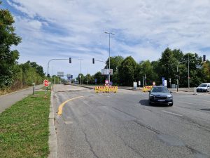 Rekonstrukce Karlovarské ulice v Praze (stav 7. 7. 2025). Foto: Zdopravy.cz