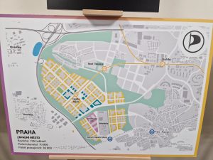 Návrh prodloužení metra B na nové plánované sídliště Západní město podle Pirátské strany. Foto: Zdopravy.cz
