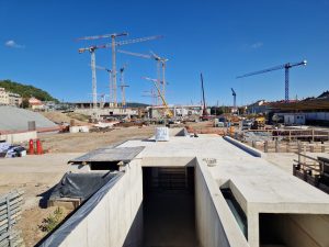 Rekonstrukce Smíchovského nádraží (stav v srpnu 2025). Foto: Zdopravy.cz / Jan Nevyhoštěný