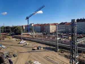 Rekonstrukce Smíchovského nádraží (stav v srpnu 2025). Foto: Zdopravy.cz / Jan Nevyhoštěný