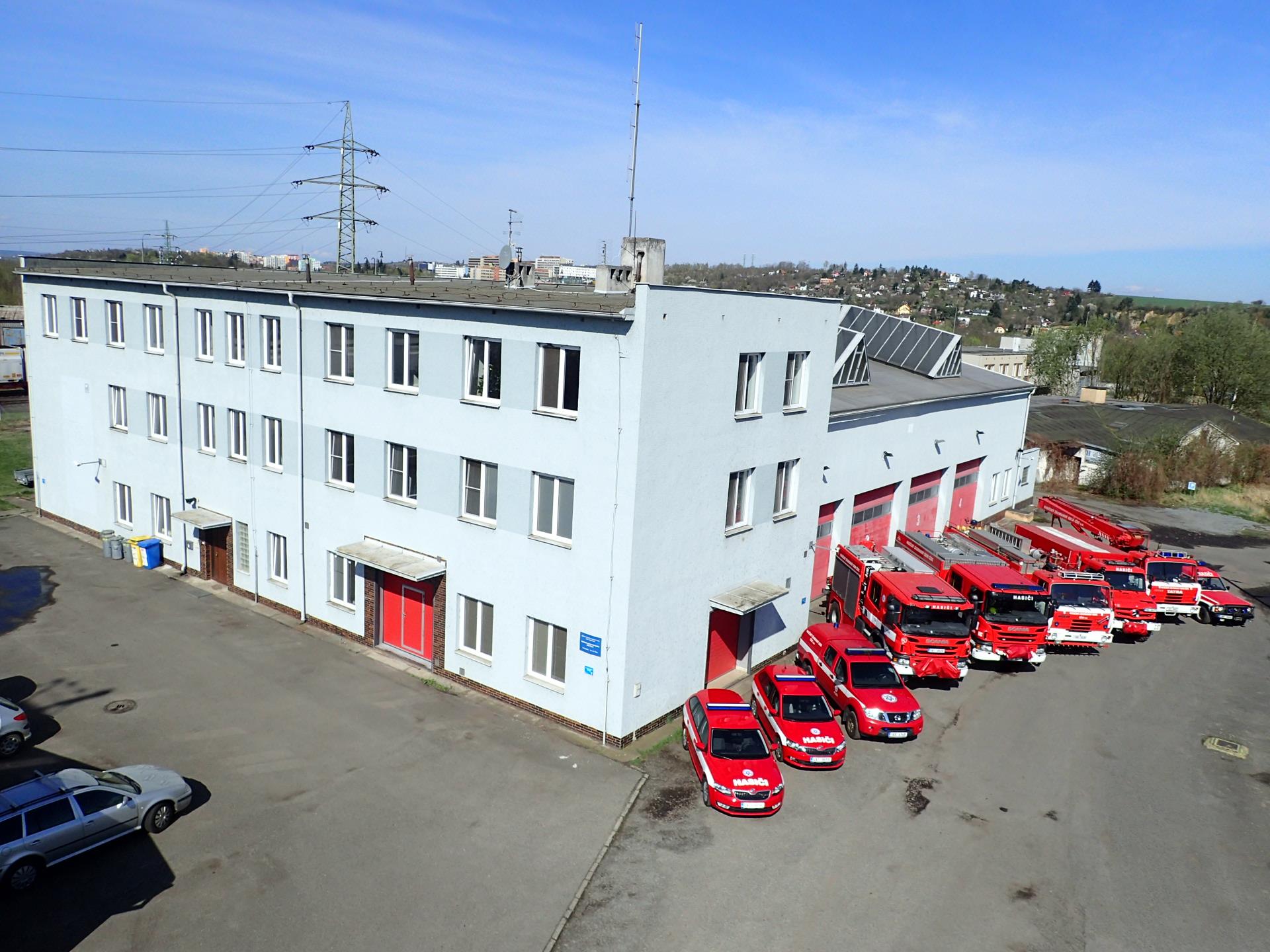 Areál hasičů Správy železnic v Plzni. Zdroj: Pilsen railway firefighters