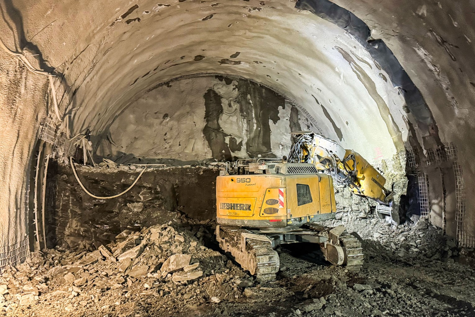 Ražba tunelu Okruhliak. Zdroj: NDS