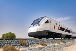 Železnice ve Spojených arabských emirátech.
Zdroj: Etihad Rail