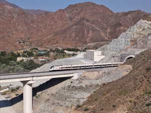 Železnice ve Spojených arabských emirátech.
Zdroj: Etihad Rail