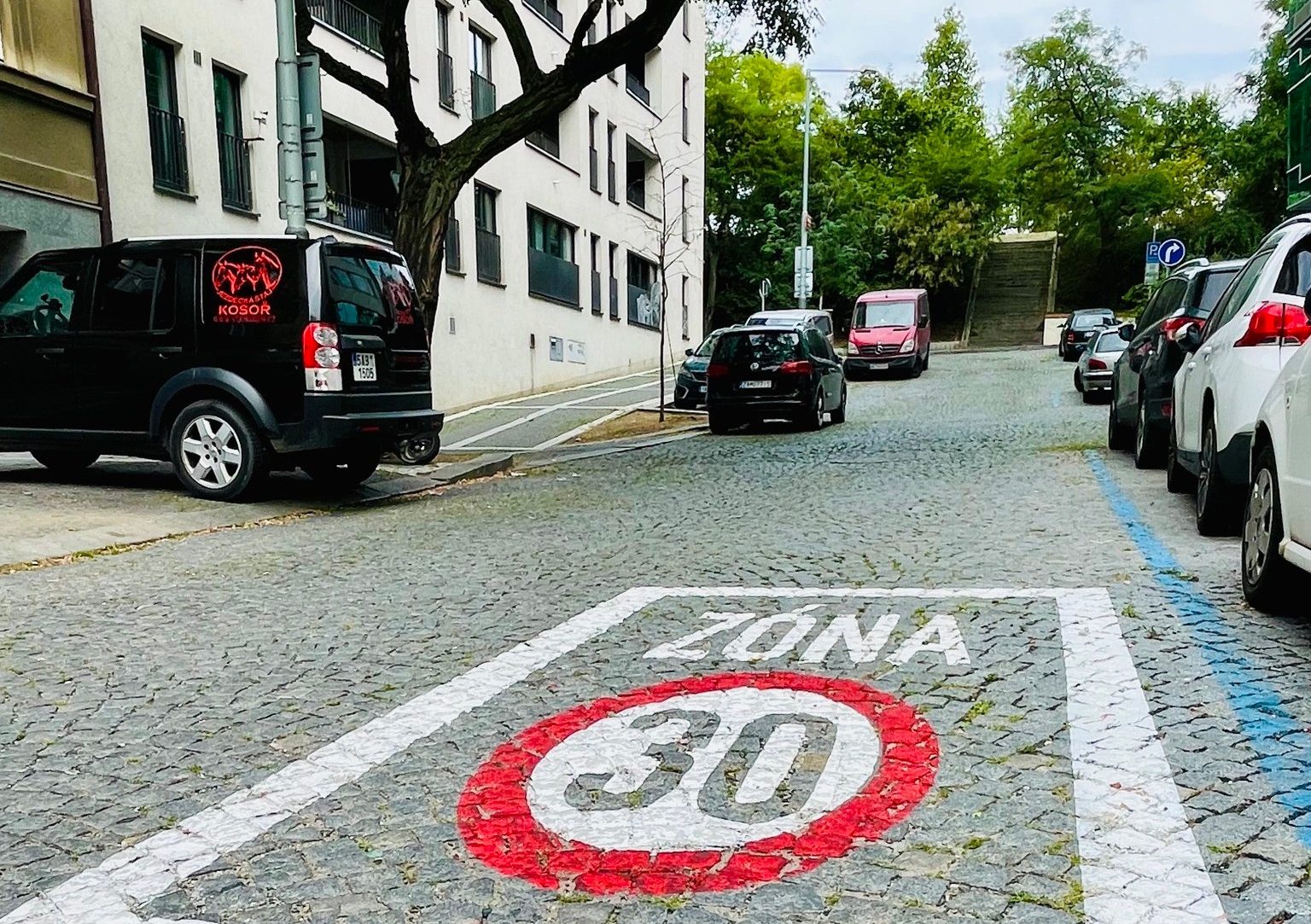 Nová zóna 30 na pražském Žižkově. Zdroj: Praha 3