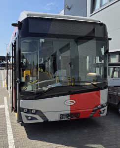 Vodíkový bus Solaris Urbino Hydrogen. Foto:  Facebook Petra Boreckého