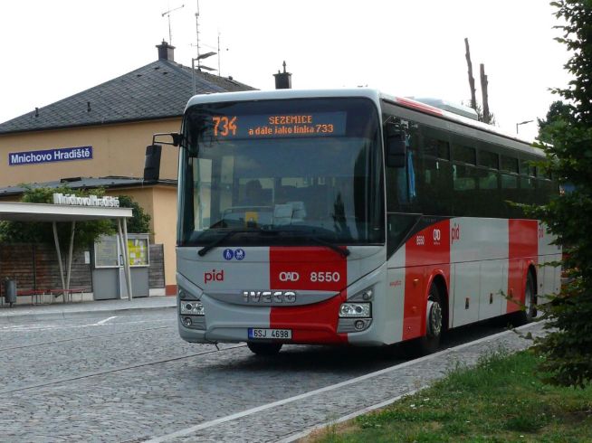 Autobus PID v Mnichově Hradišti. Foto: Pražská integrovaná doprava