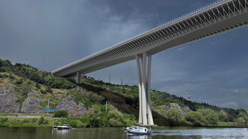 Dálniční most přes Vltavu na DO, 2. místo. Autor: Valbek