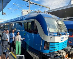 Křest ComfortJetu ve Vídni. Pramen: ÖBB