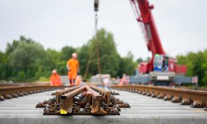 Práce na modernizaci koridoru Berlín - Hamburk. Foto: DB InfraGO