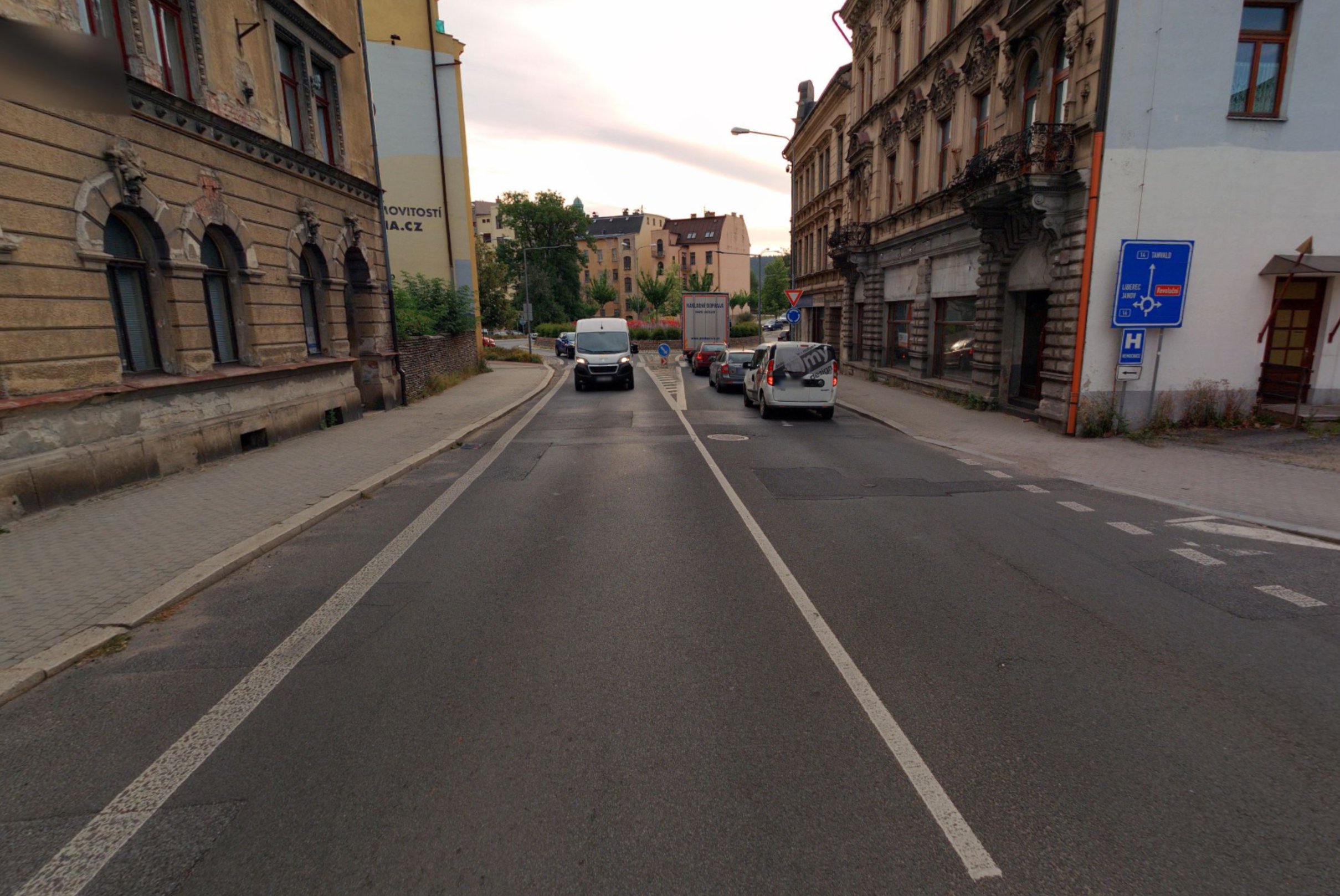Pražská ulic v Jablonci nad Nisou. Foto: ŘSD