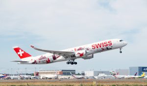 První let prvního A350-900 pro Swiss. Foto: Swiss International Air Lines