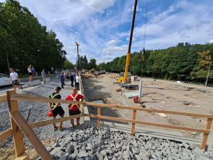 Výstavba parkovacího domu v areálu ostravské Fakultní nemocnice. Zdroj: Zbyněk Stanjura