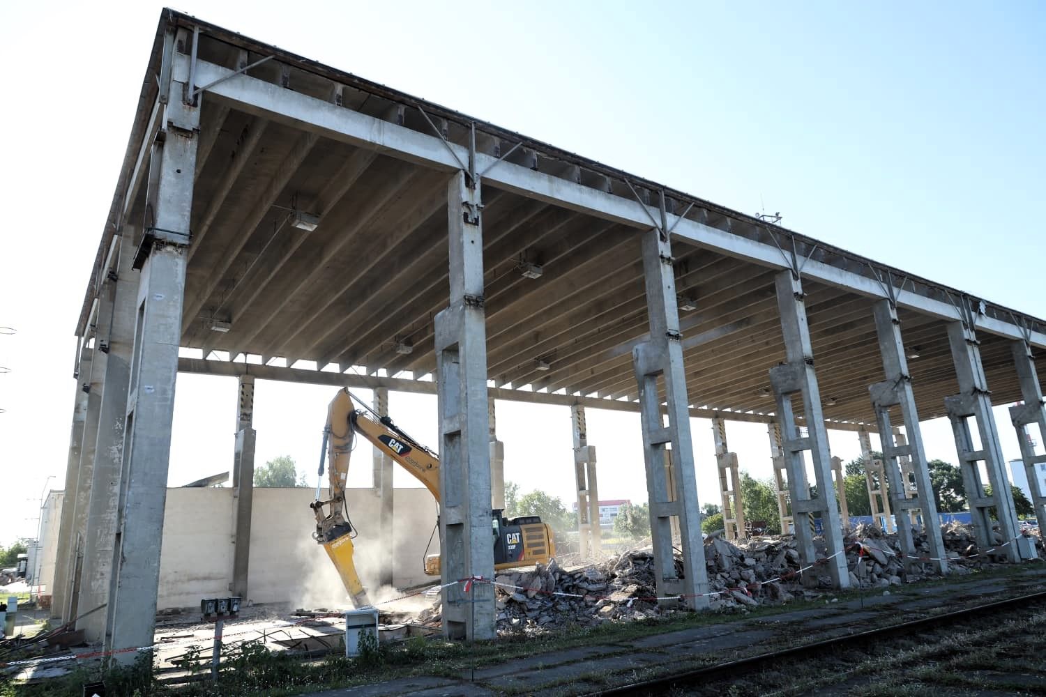 Modernizace depa ČD v Hradci Králové. Pramen: České dráhy