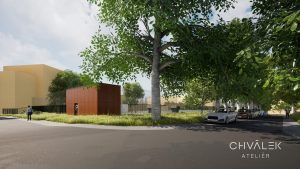 Parkovací dům Poruba, vizualizace.
Zdroj: město Ostrava