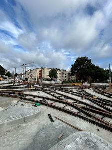 Instalace obří křižovatky v Brémách. Foto: DT - Výhybkárna a strojírna