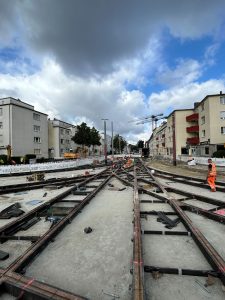 Instalace obří křižovatky v Brémách. Foto: DT - Výhybkárna a strojírna