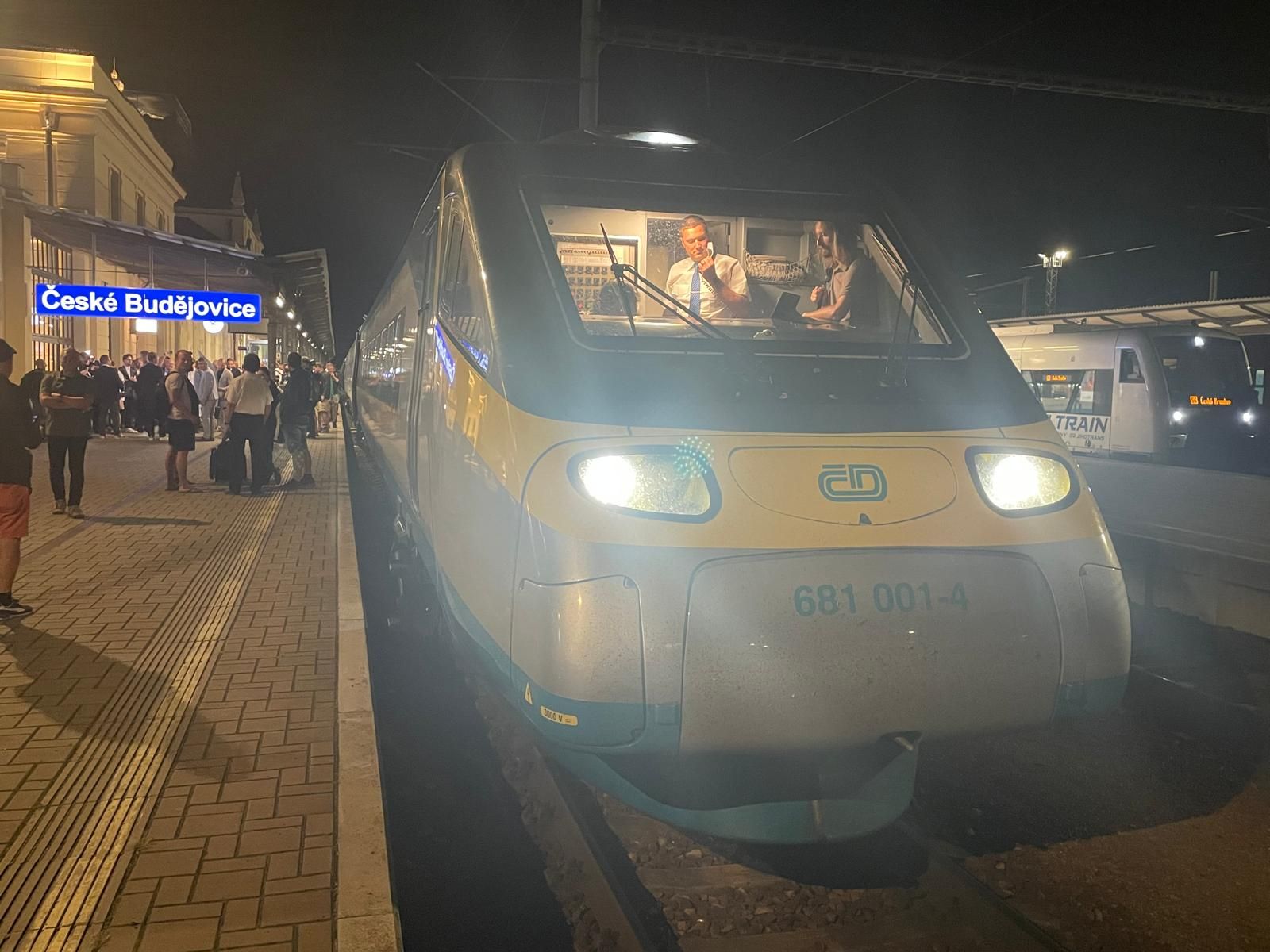 První pravidelné pendolino v Českých Budějovicích. Autor: Zdopravy.cz/Jan Šindelář