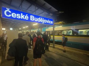 První pravidelné pendolino v Českých Budějovicích. Autor: Zdopravy.cz/Jan Šindelář