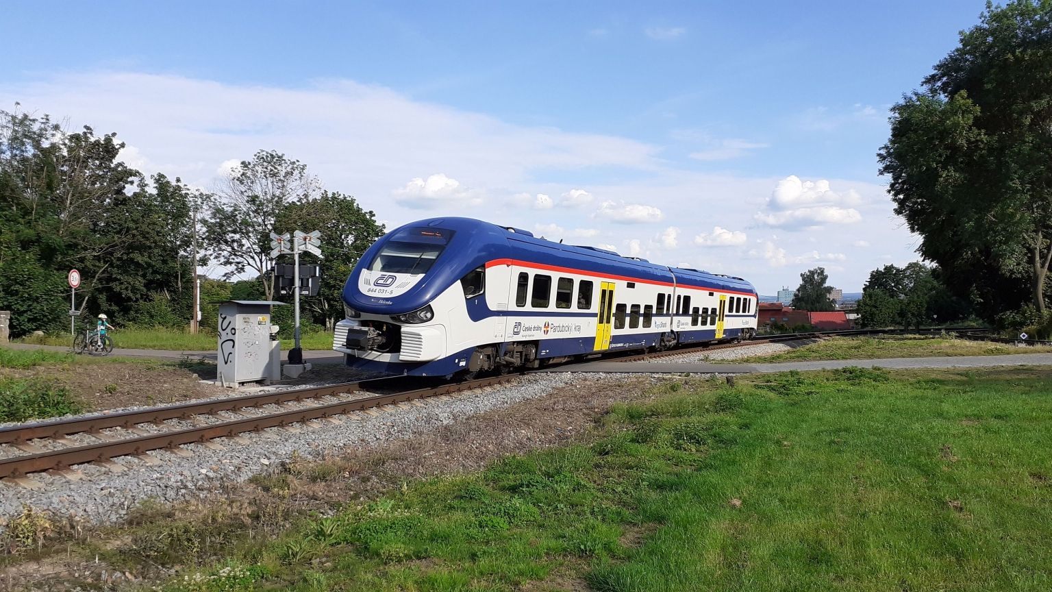 RegioShark v barvách Pardubického kraje. Foto: Pardubický kraj