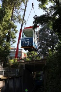 Demontáž původní lanovky Rigiblick. Foto: VBZ