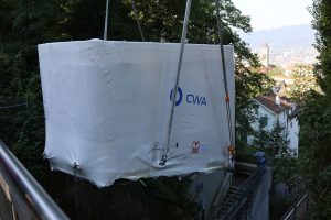 Instalace nové lanovky Rigiblick. Foto: VBZ