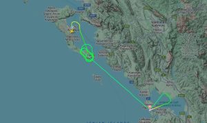 Letoun Smartwings po startu z Korfu přistál v řecké Preveze. Zdroj: Flightradar
