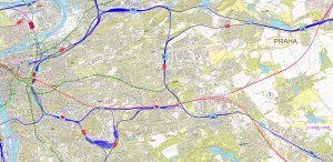 Tunel Letištního expresu z centra Prahy k terminálům Letiště Václava Havla. Zdroj: Institut Puls