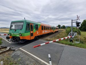 Sobotní cyklovlak společnosti GE Train na lokálce Svojšín - Bor. Autor: Aleš Petrovský