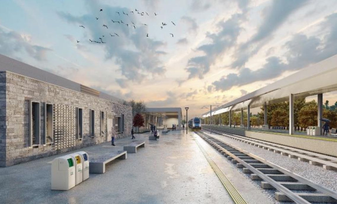 Vizualizace modernizované trati Bukurešť - Giurgiu. Foto: CFR