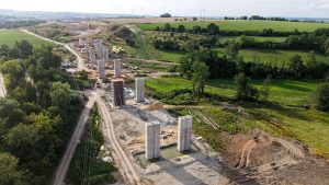 Budování D35 v úseku Džbánov - Litomyšl. Foto: ŘSD