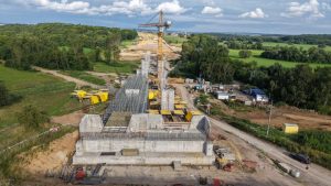 Budování D35 v úseku Džbánov - Litomyšl. Foto: ŘSD