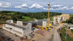 Budování D35 v úseku Džbánov - Litomyšl. Foto: ŘSD