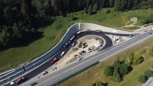 Stavba I/69 rampa Mostecká ve Vsetíně. Foto: ŘSD
