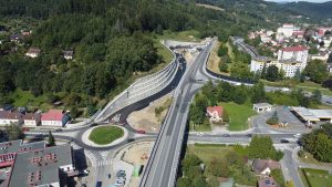 Stavba I/69 rampa Mostecká ve Vsetíně. Foto: ŘSD