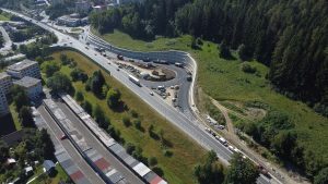Stavba I/69 rampa Mostecká ve Vsetíně. Foto: ŘSD