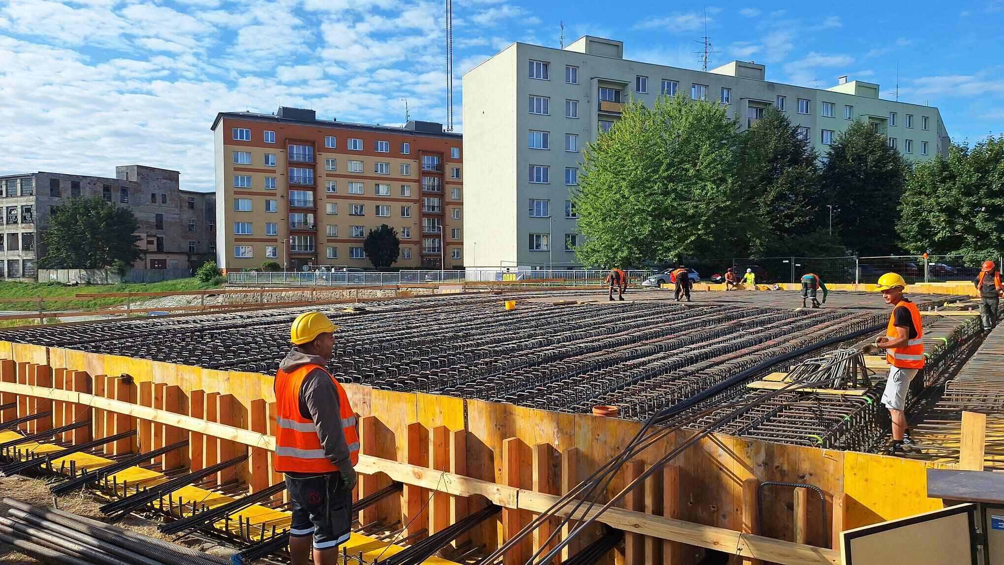 Stavba nového mostu v Opavě. Zdroj: ŘSD