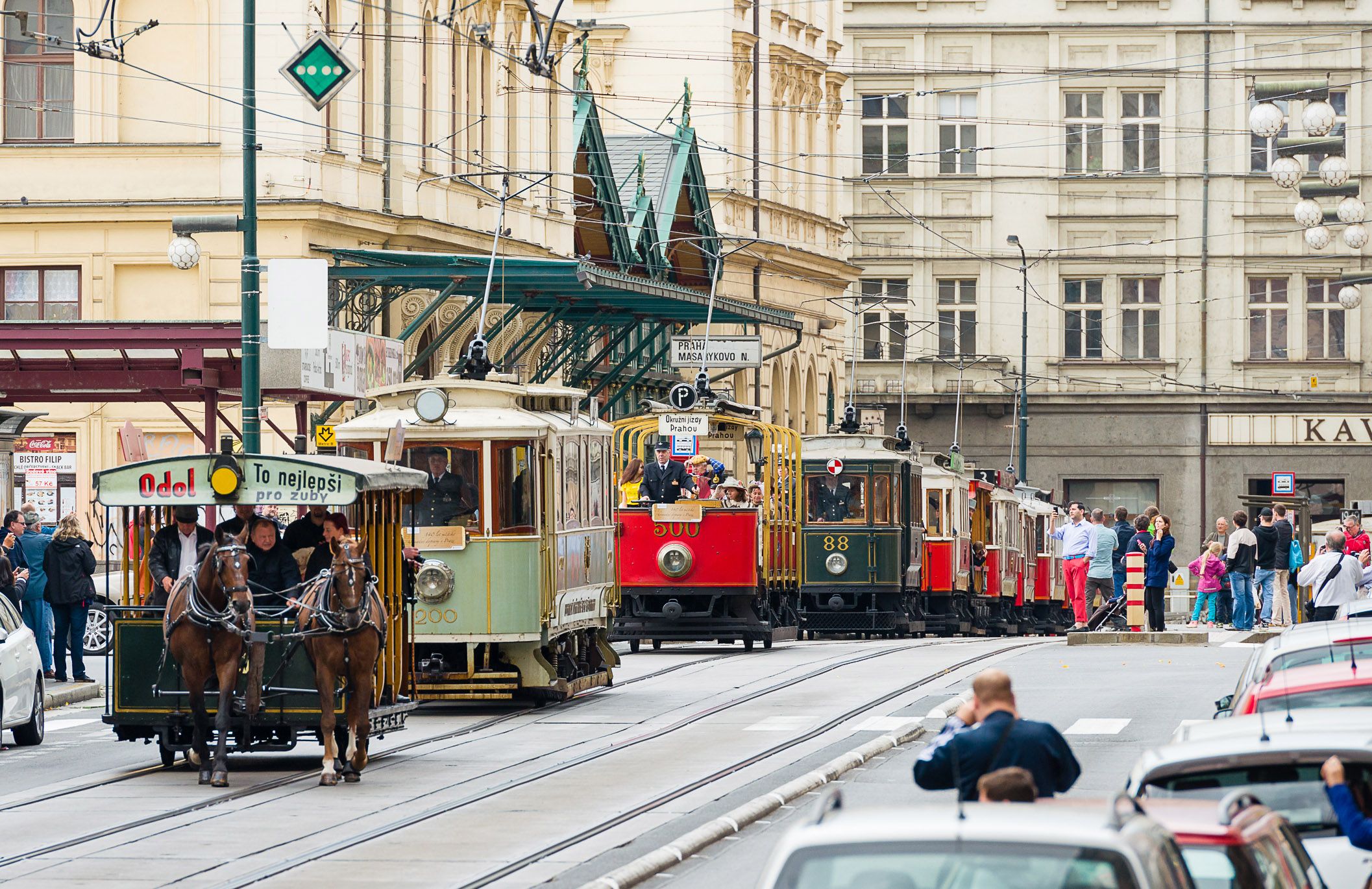 Historické tramvaje. Foto: DPP - Petr Hejna