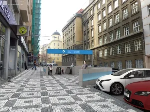 Předběžný návrh stanice metra D Náměstí Míru. Zdroj: DPP, Metroprojekt