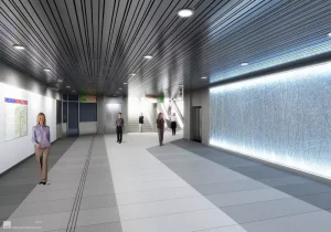 Předběžný návrh stanice metra D Náměstí Míru. Zdroj: DPP, Metroprojekt